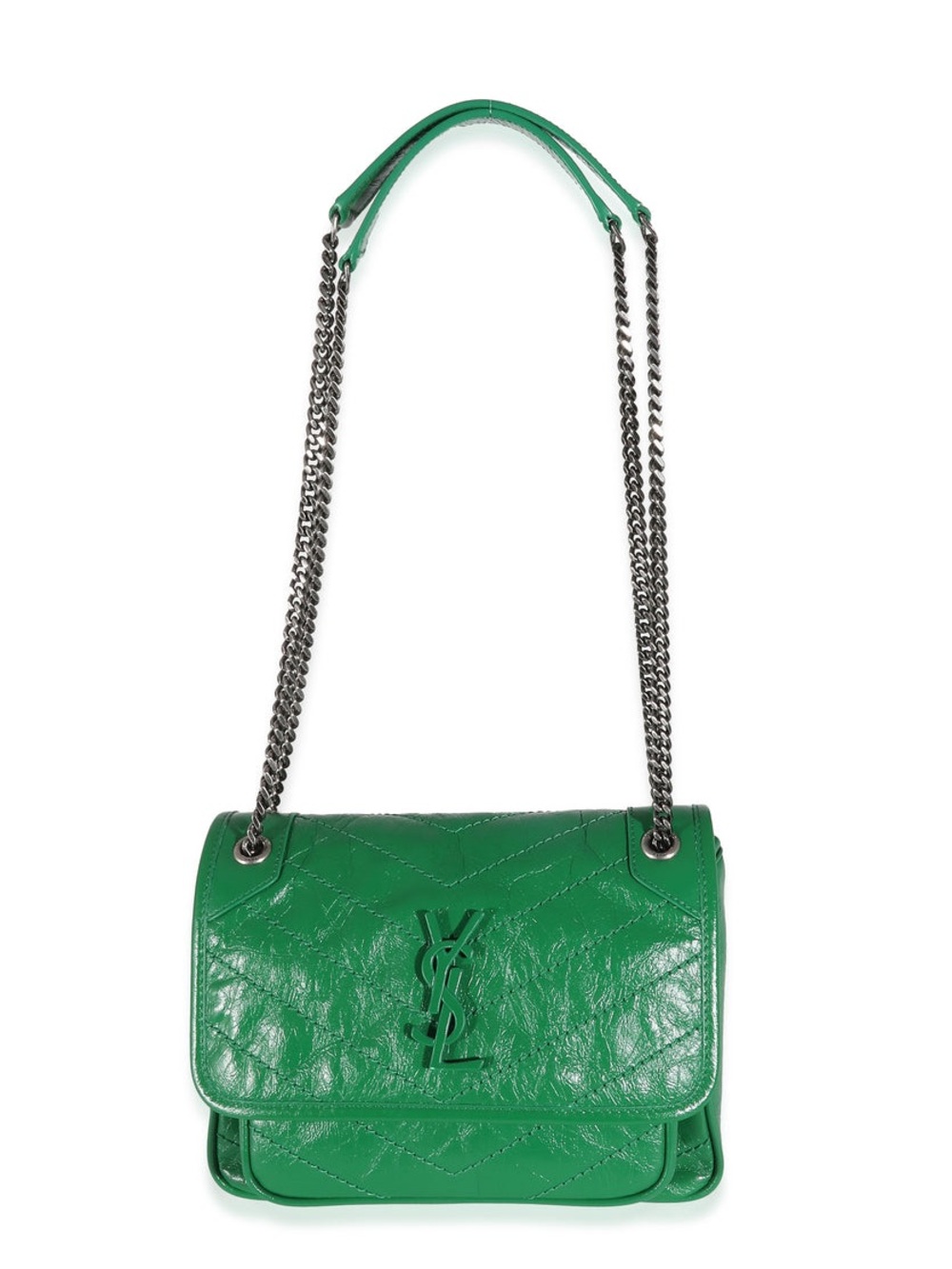 Saint Laurent Kelly Green Small Niki Bag